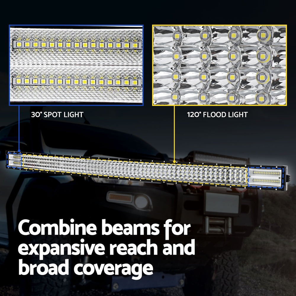 Giantz LED Driving Light 50 Inch Flood Spot Light Bar Driving Lamp Offroad Truck GIANTZ