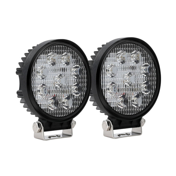 Giantz Pair LED Driving Lights 4.5 Inch Flood Spot Lights Car Truck SUV 12V 24V Giantz