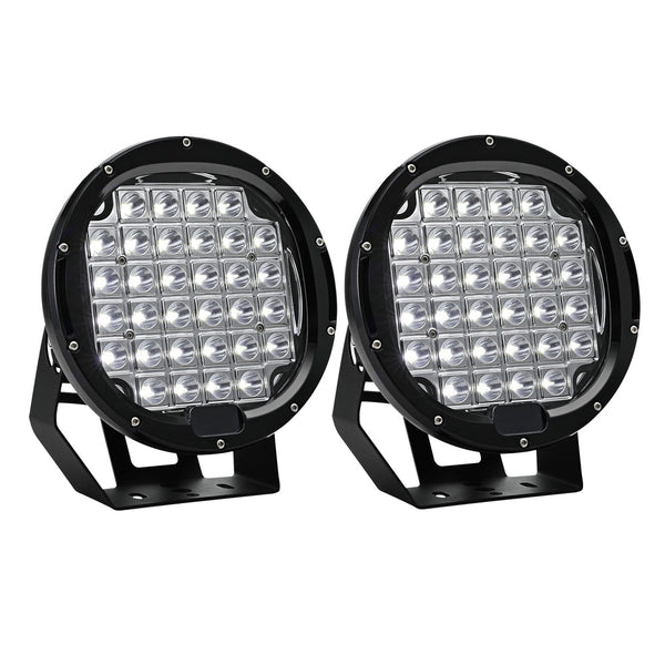 Giantz Pair LED Driving Lights 9 Inch Flood Spot Lights Car Truck SUV 12V 24V Giantz
