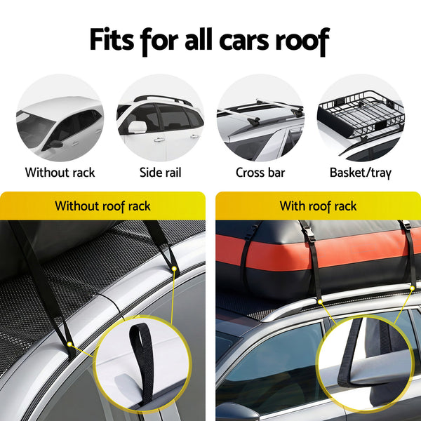 Giantz Roof Top Cargo Bag Waterproof Car Luggage Carrier 15 Cubic Ft Universal Awezingly