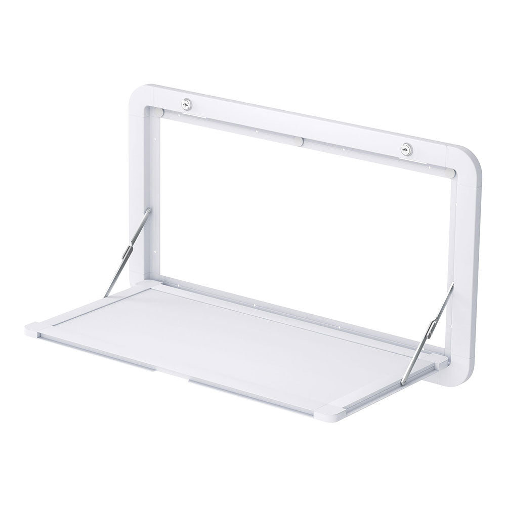 Weisshorn Caravan Table 800 x 450mm Folding Lockable White Awezingly