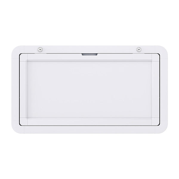 Weisshorn Caravan Table 800 x 450mm Folding Lockable White Awezingly