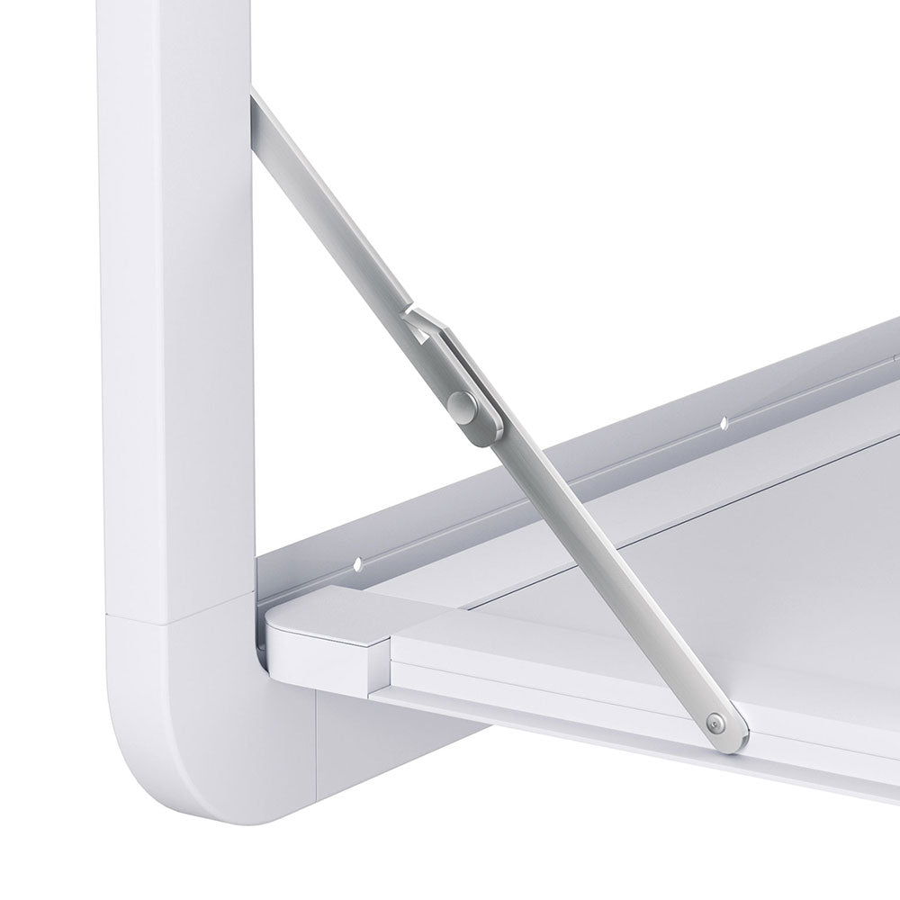 Weisshorn Caravan Table 800 x 450mm Folding Lockable White Awezingly