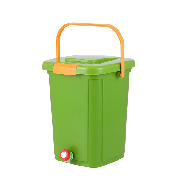 Gardeon 20L Kitchen Compost Bin Food Waste Caddy Drain Tap Green Gardeon