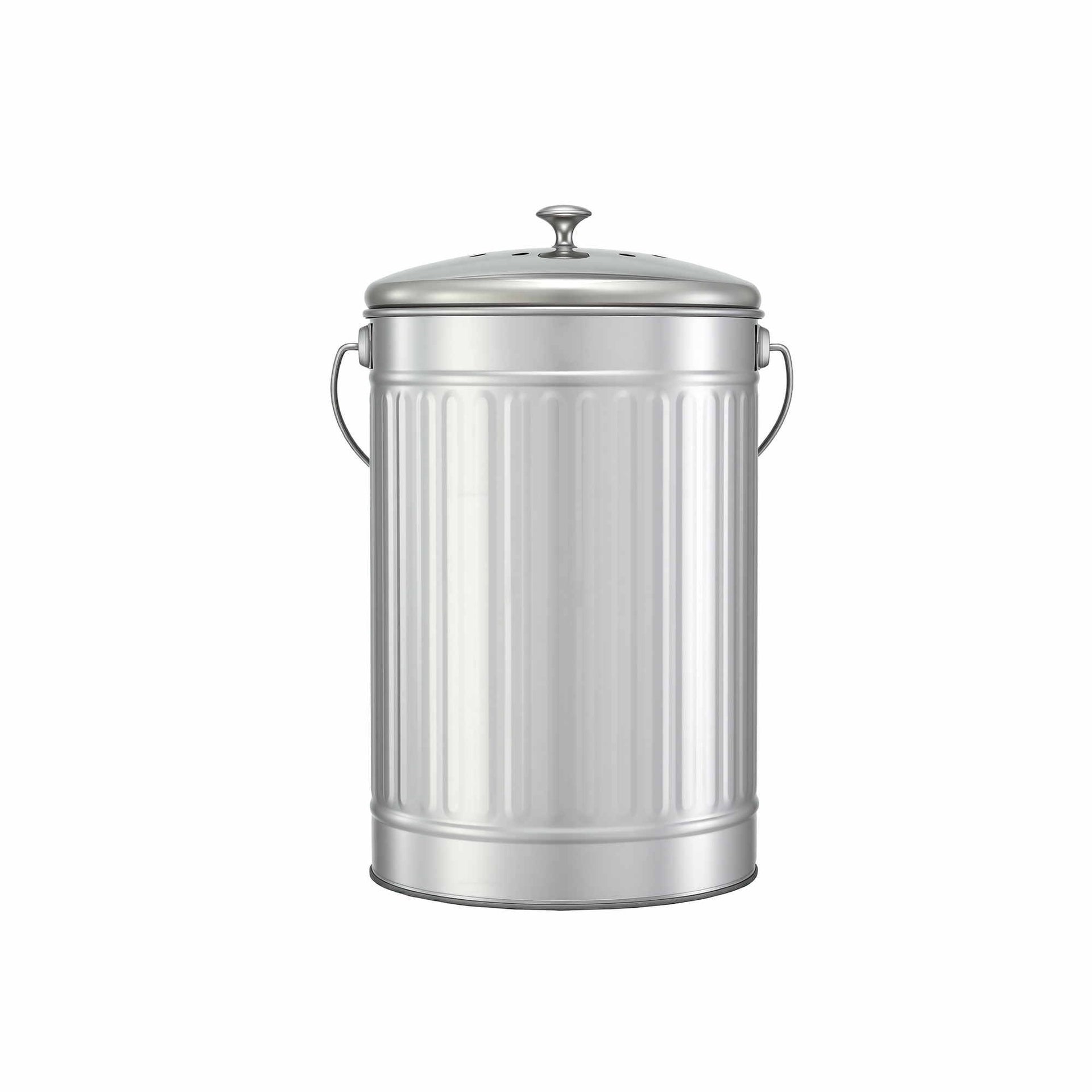 Gardeon Compost Bin Kitchen Countertop Food Waste Caddy 6L Silver Awezingly