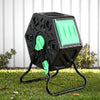 Gardeon Compost Bin 65L Composter Tumbler Rotating Outdoor With Sliding Door
