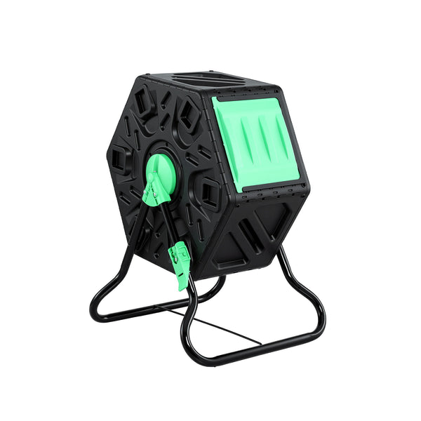 Gardeon Compost Bin 65L Composter Tumbler Rotating Outdoor With Sliding Door Awezingly