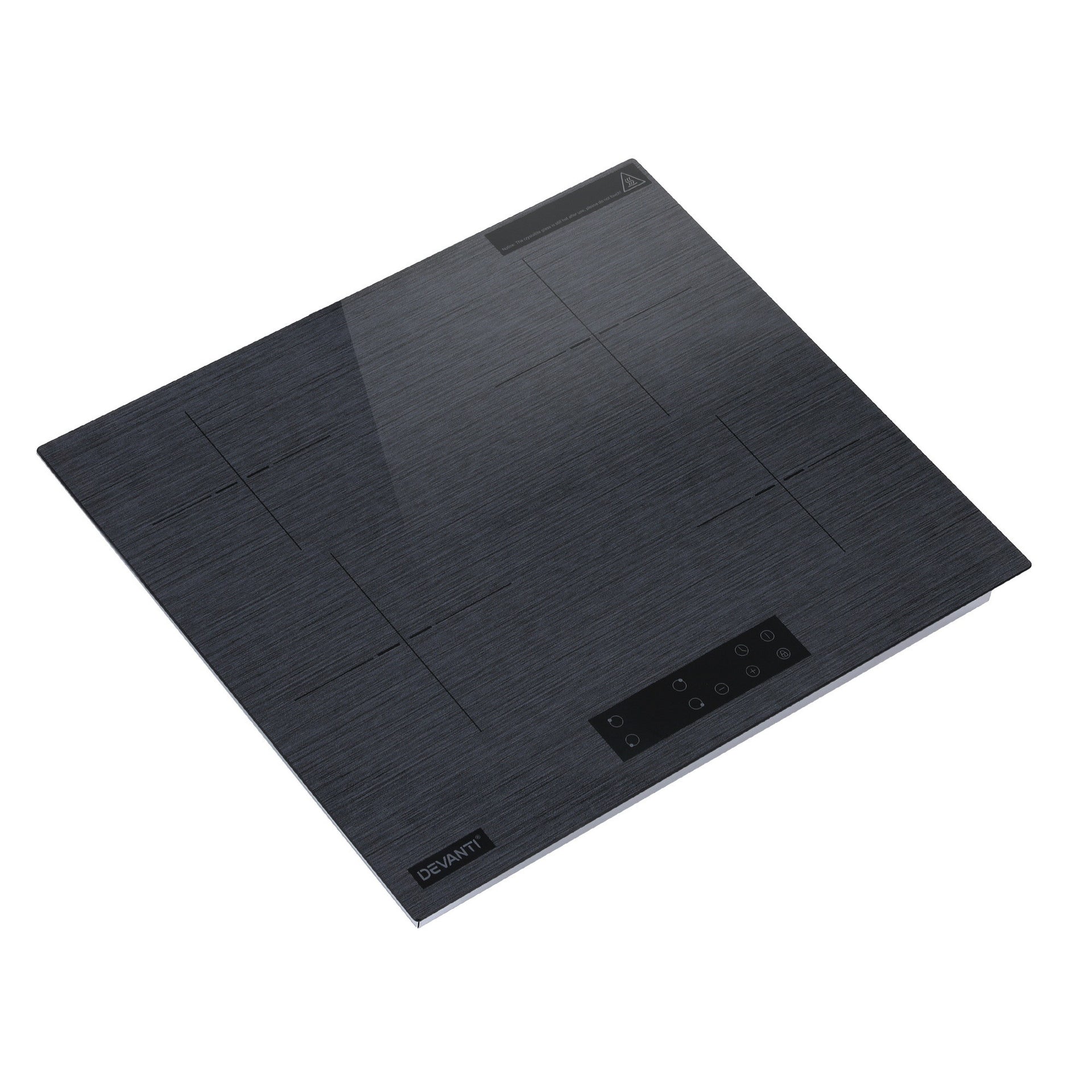 Devanti Electric Ceramic Cooktop 60cm Touch Control Grey Awezingly