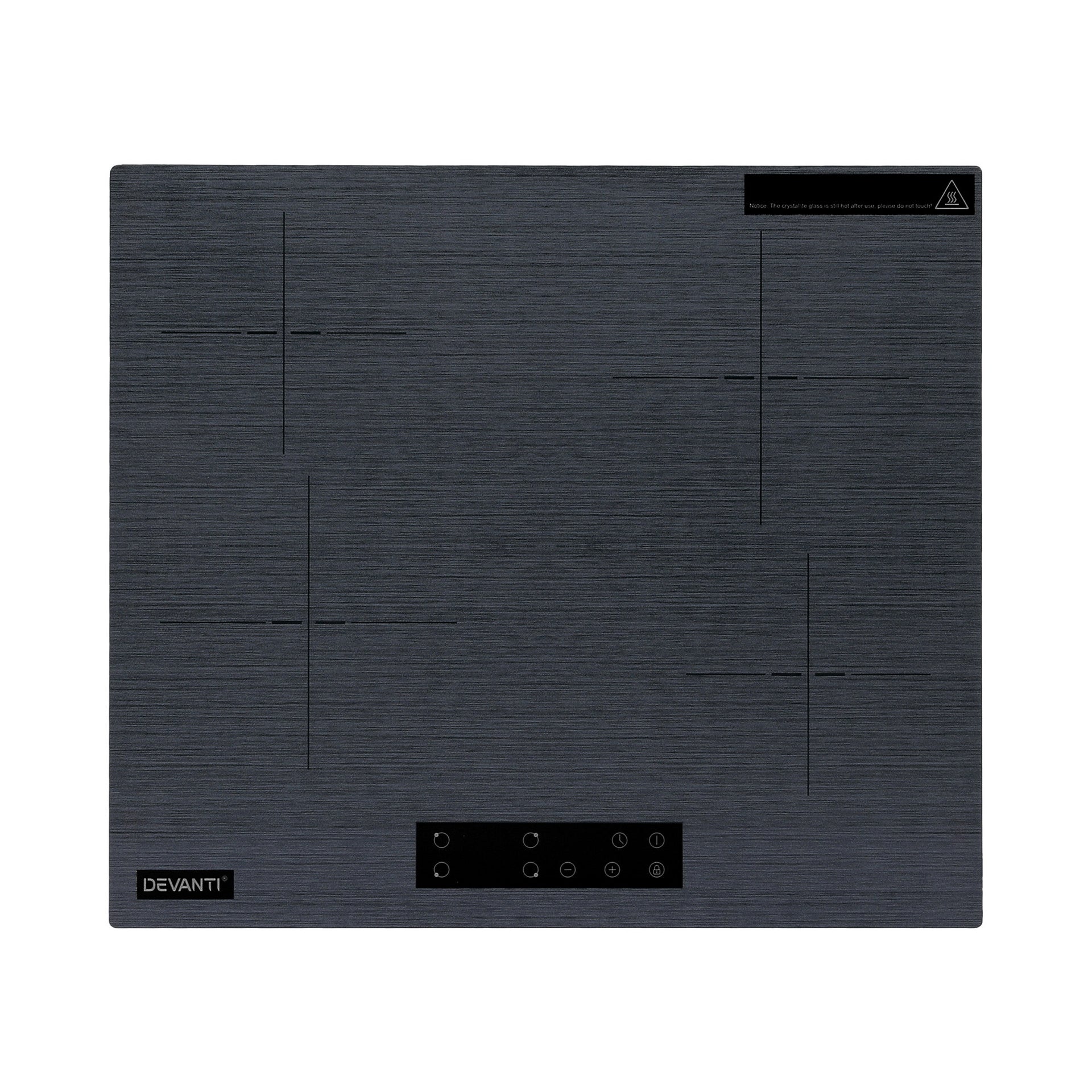 Devanti Electric Ceramic Cooktop 60cm Touch Control Grey Awezingly