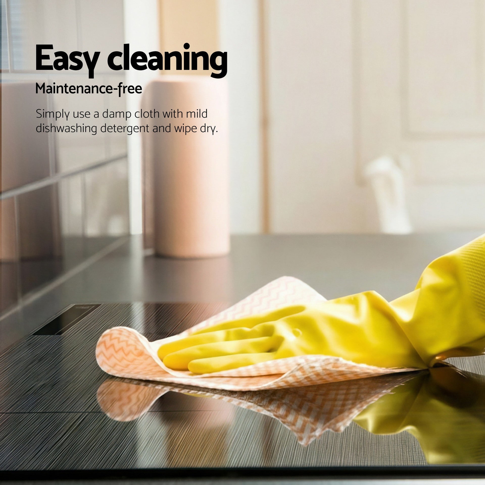 Devanti Electric Ceramic Cooktop 60cm Touch Control Grey Awezingly