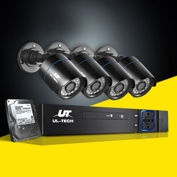 UL Tech 1080P 4 Channel HDMI CCTV Security Camera with 1TB Hard Drive UL-TECH