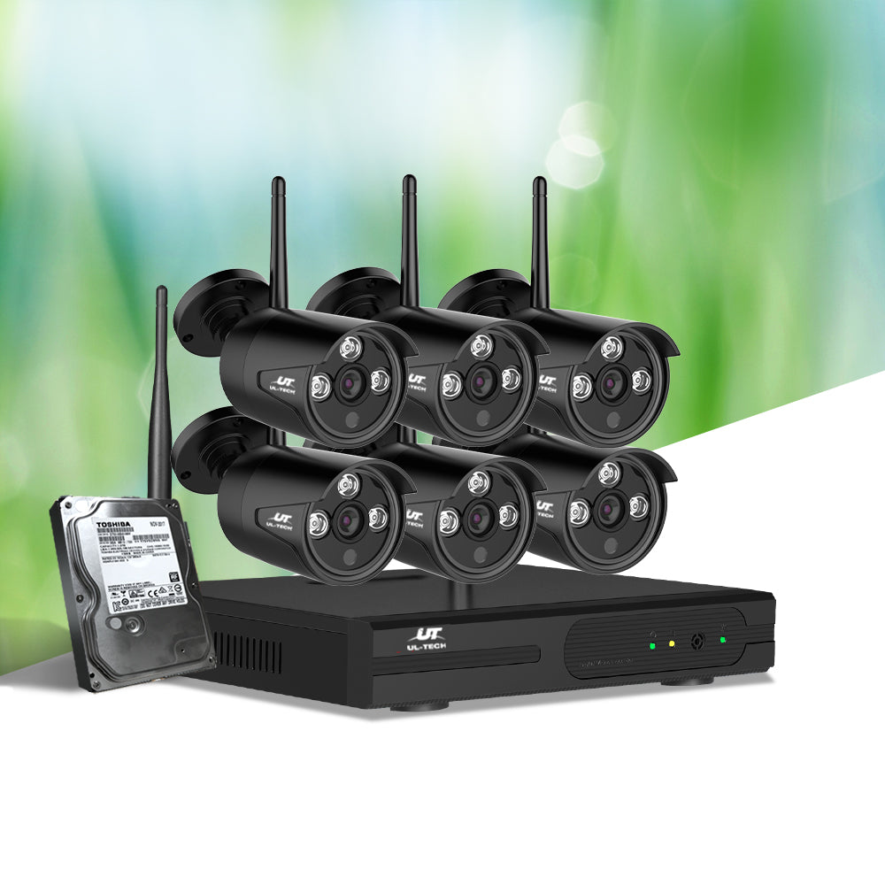 UL-tech CCTV Wireless Security Camera System 8CH Home Outdoor WIFI 6 Bullet Cameras Kit 1TB UL-TECH