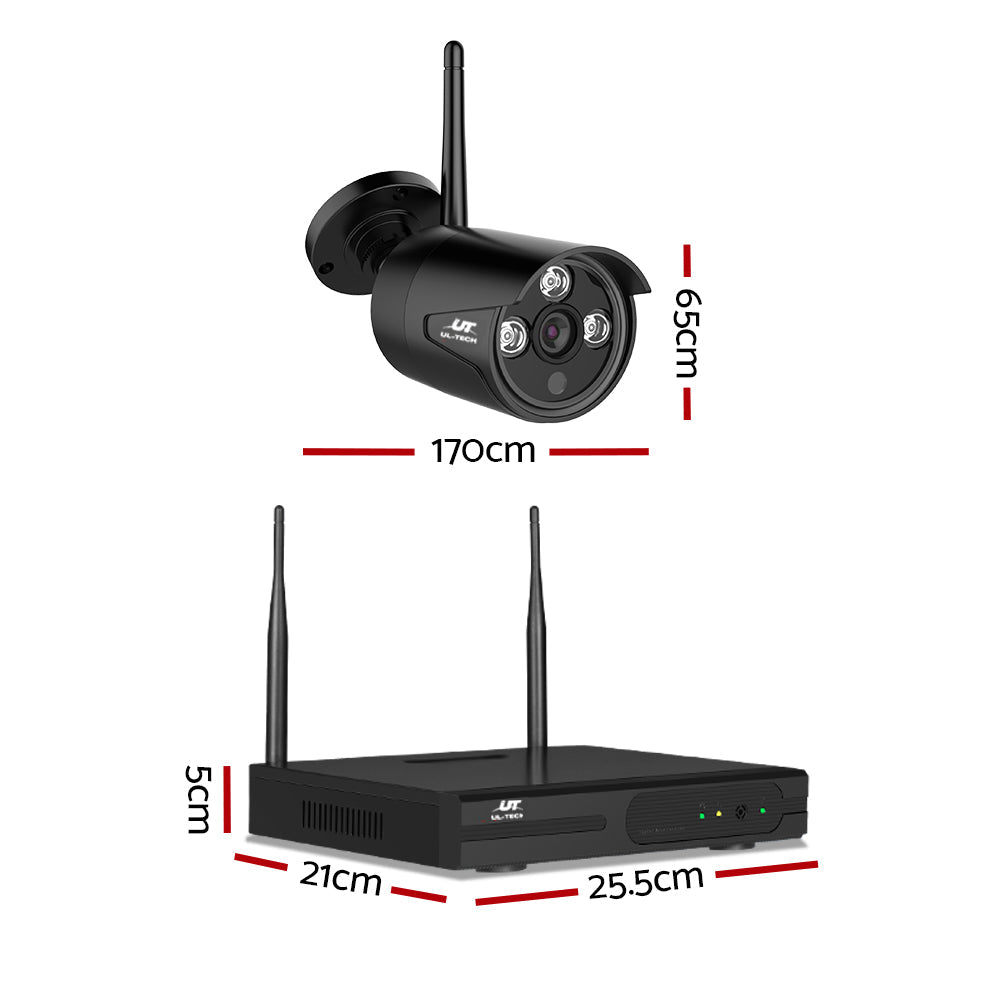 UL-tech CCTV Wireless Security Camera System 8CH Home Outdoor WIFI 8 Bullet Cameras Kit 1TB UL-TECH
