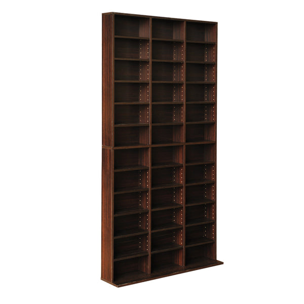Artiss Adjustable Book Storage Shelf Rack Unit - Expresso Artiss