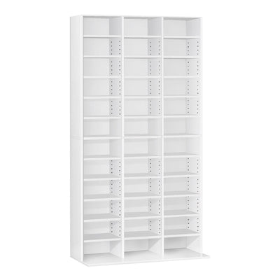 Artiss Adjustable Book Storage Shelf Rack Unit - White