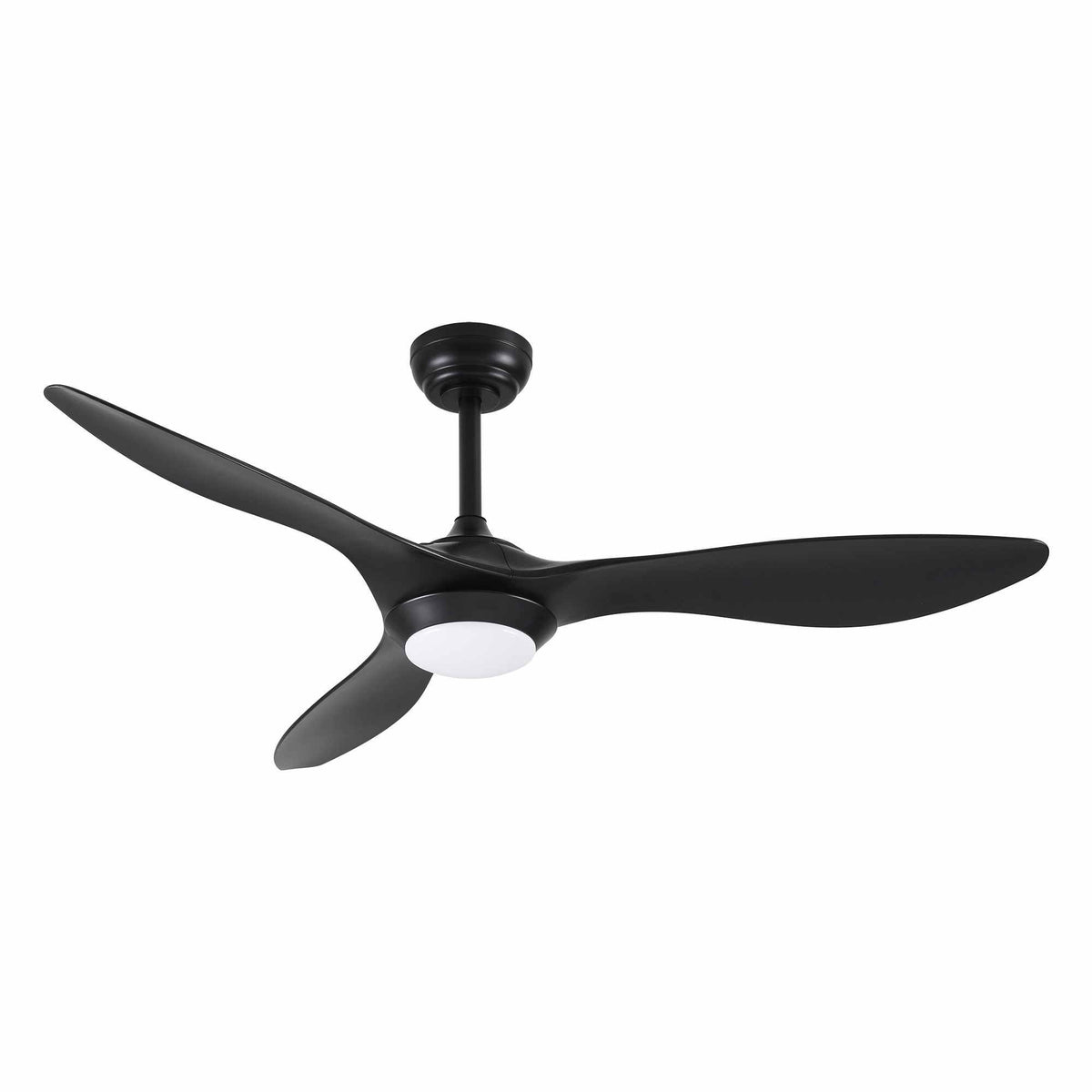 Devanti 52'' Ceiling Fan DC Motor w/Light w/Remote - Black Awezingly