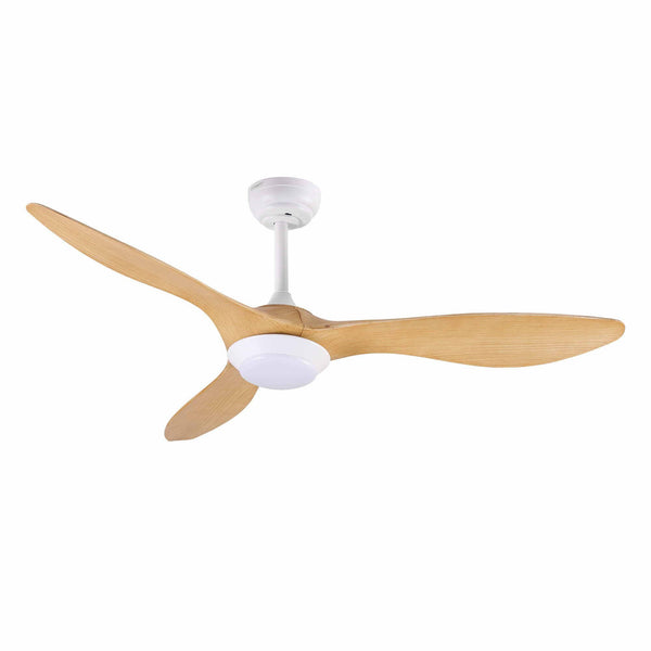 Devanti 52'' Ceiling Fan DC Motor w/Light w/Remote - Wood Awezingly