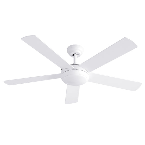 Devanti 52'' Ceiling Fan 5 Blades DC Motor w/Light w/Remote White Awezingly