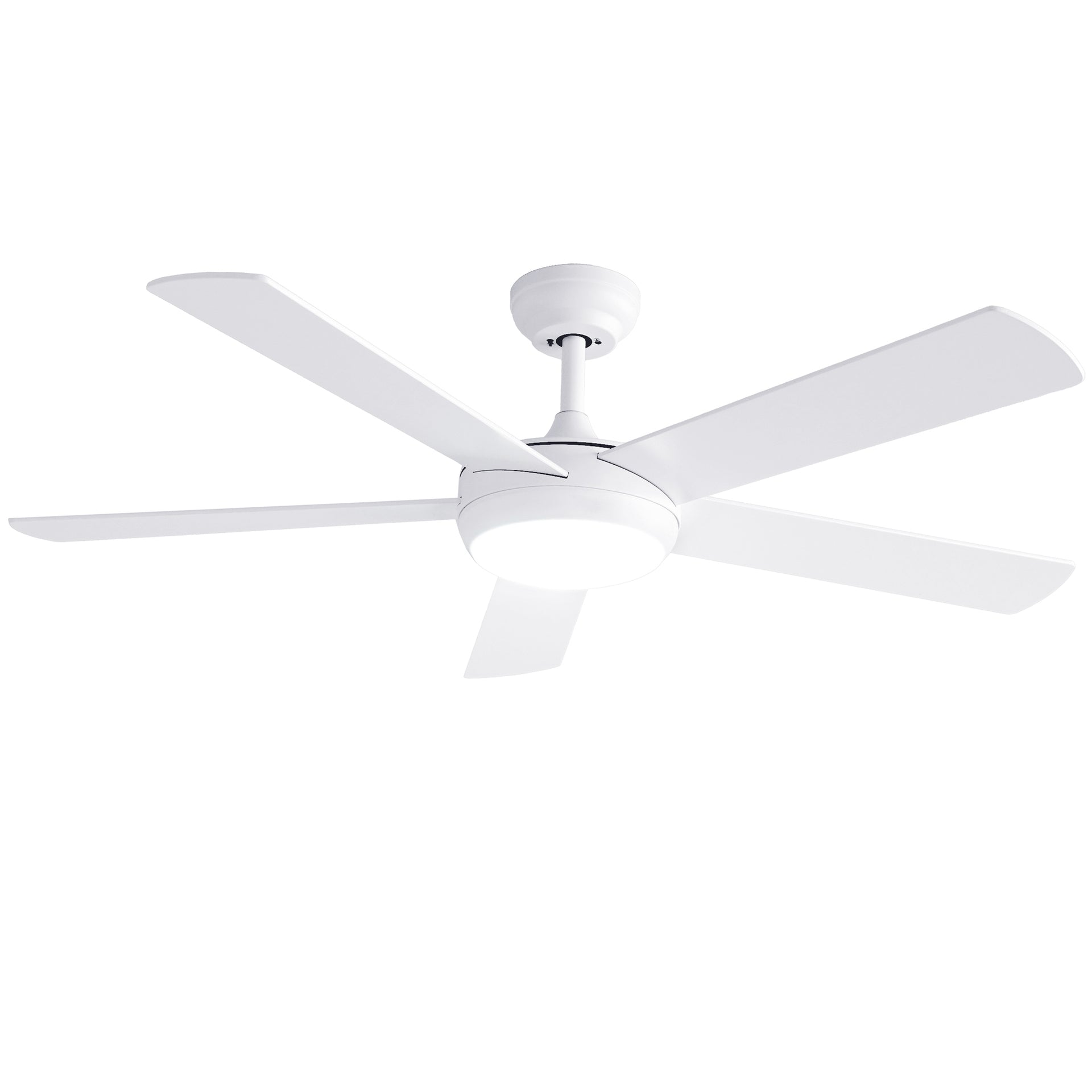 Devanti 52'' Ceiling Fan 5 Blades DC Motor w/Light w/Remote White Awezingly