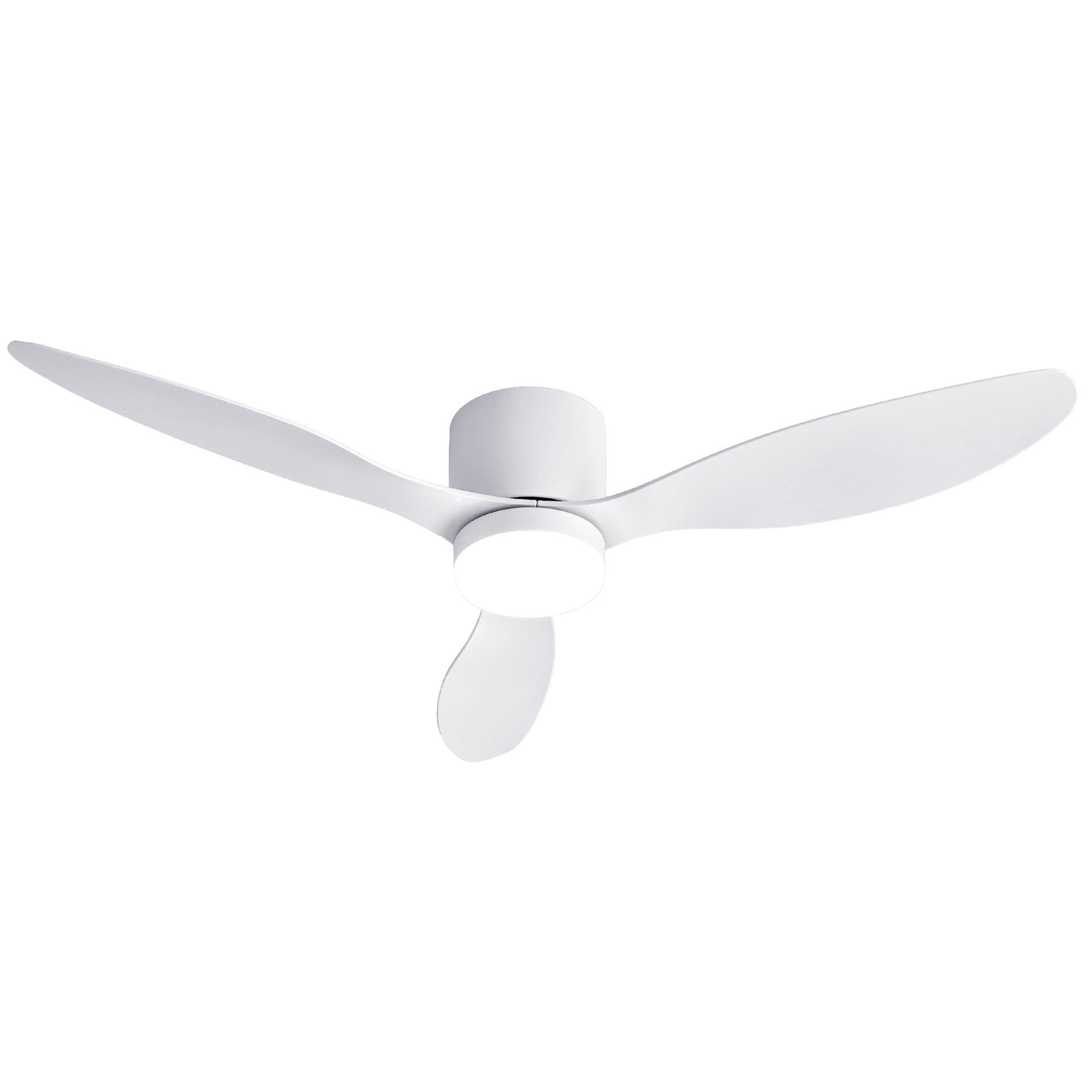 Devanti 52'' Ceiling Fan 3 Blades DC Motor w/Light w/Remote White Awezingly