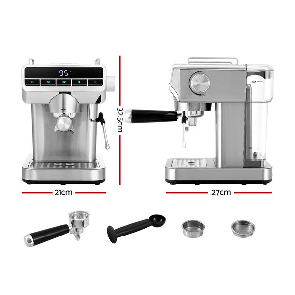 Devanti 20 Bar Coffee Machine Espresso Cafe Maker Does not apply