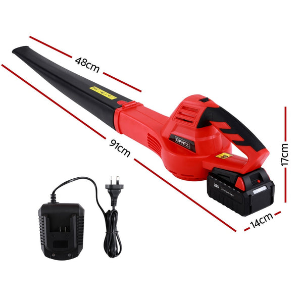 Giantz 20V Cordless Leaf Blower 12000RPM Powerful Garden Electric Lawn Cleaner Gardeon