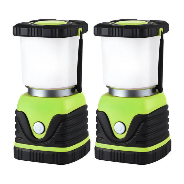 Weisshorn 2-Pack LED Camping Lanterns, 1000LM Super Bright Waterproof Portable Emergency Tent Lights Awezingly