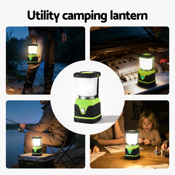 Weisshorn 2-Pack LED Camping Lanterns, 1000LM Super Bright Waterproof Portable Emergency Tent Lights Awezingly