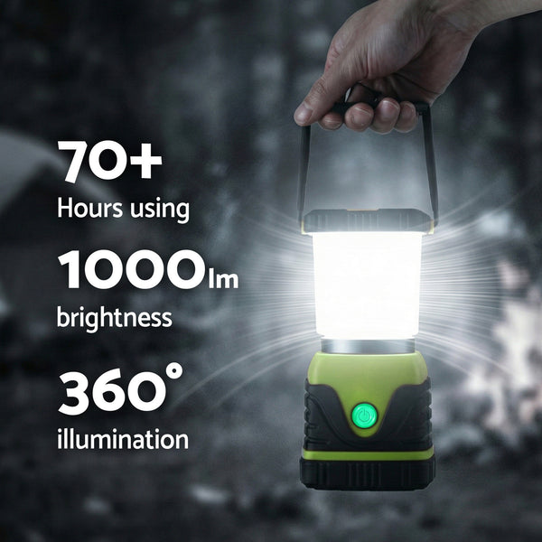 Weisshorn 2-Pack LED Camping Lanterns, 1000LM Super Bright Waterproof Portable Emergency Tent Lights Awezingly