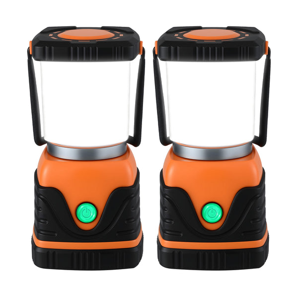 Weisshorn 2-Pack LED Camping Lanterns, 1000LM Super Bright Waterproof Portable Emergency Tent Lights Awezingly