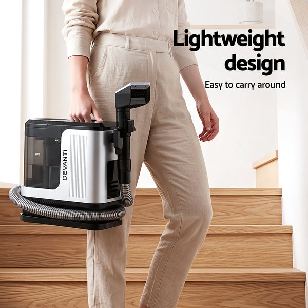 Devanti Carpet Washer Vacuum Cleaner 600W 13kpa Hose Self-Cleaning Function Awezingly