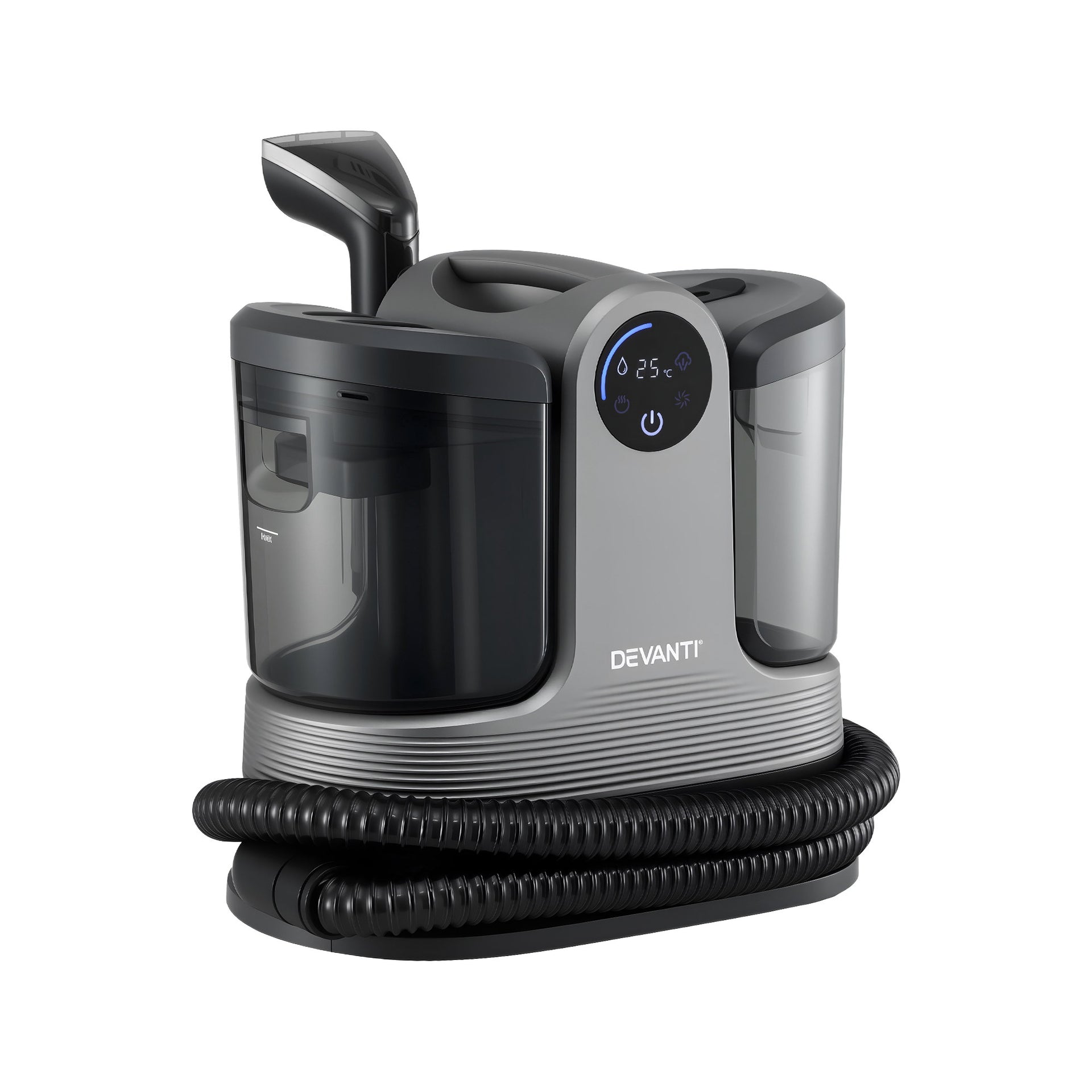 Devanti Carpet Washer Handheld Vacuum Cleaner 1700W 11kpa Rapid Heating Black Awezingly