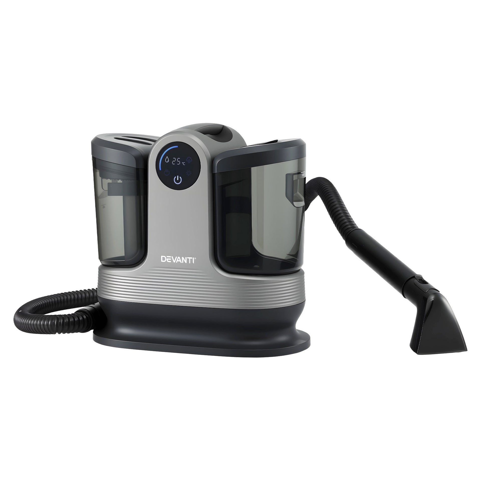 Devanti Carpet Washer Handheld Vacuum Cleaner 1700W 11kpa Rapid Heating Black Awezingly