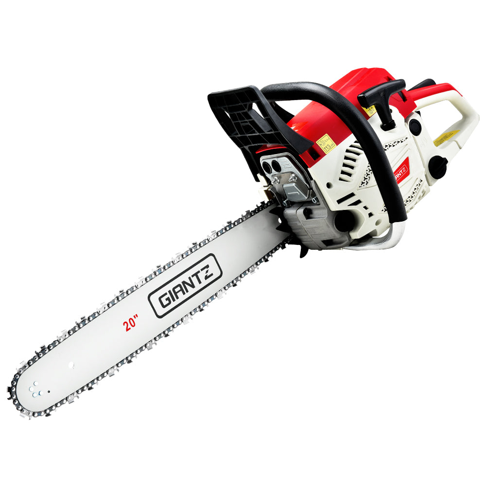 Giantz 58cc Petrol Chainsaw 20 Inch Bar Chain Saw Tree Pruner 2 Stroke E-Start Awezingly