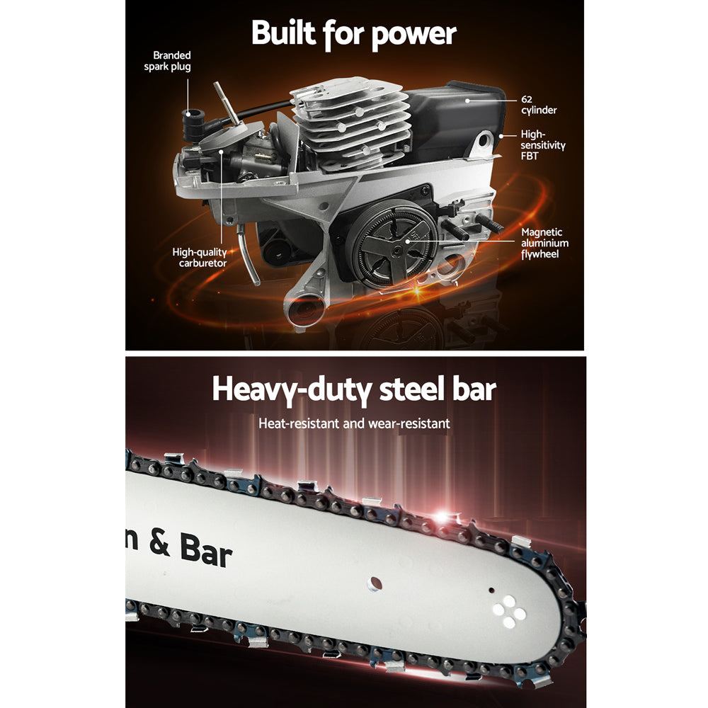 Giantz Chainsaw Petrol 52CC 20