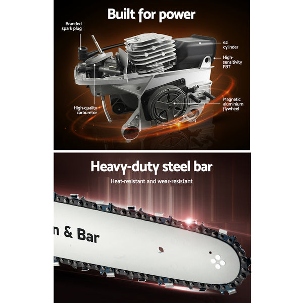 Giantz Chainsaw Petrol 52CC 20