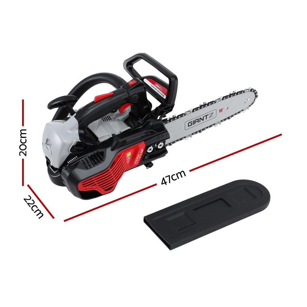 Giantz 25CC Petrol Chainsaw 10'' Bar Chain Saw Lightweight for Pruning Cutting Awezingly