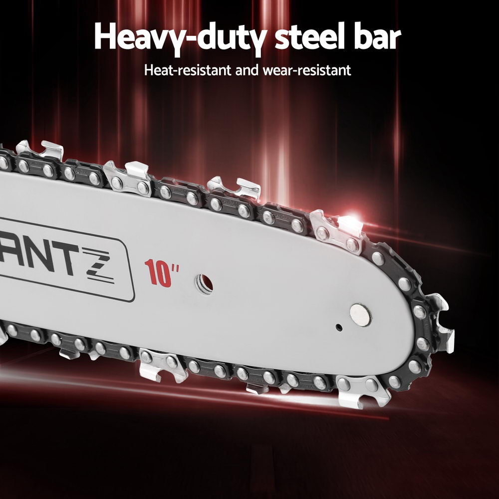 Giantz 25CC Petrol Chainsaw 10'' Bar Chain Saw Lightweight for Pruning Cutting Awezingly