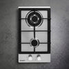 Devanti Gas Cooktop 30cm 2 Burner Silver