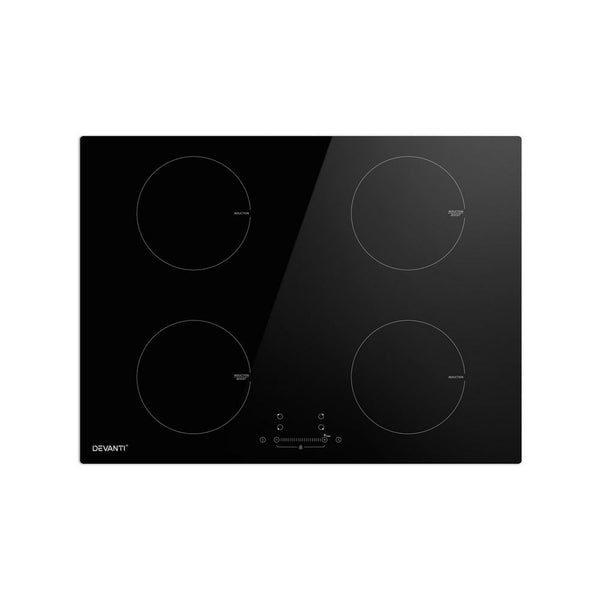 Devanti Electric Induction Cooktop 70cm Ceramic 4 Zones Stove Cook Top Hot Plate 7000W Does not apply