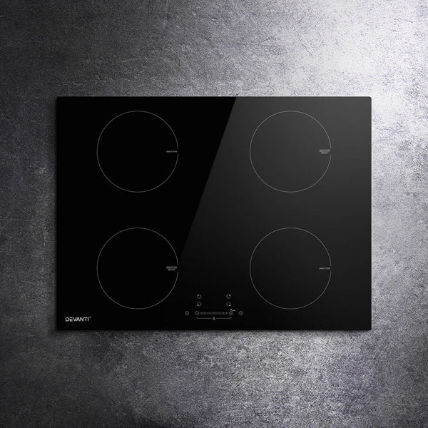 Devanti Electric Induction Cooktop 70cm Ceramic 4 Zones Stove Cook Top Hot Plate 7000W Does not apply