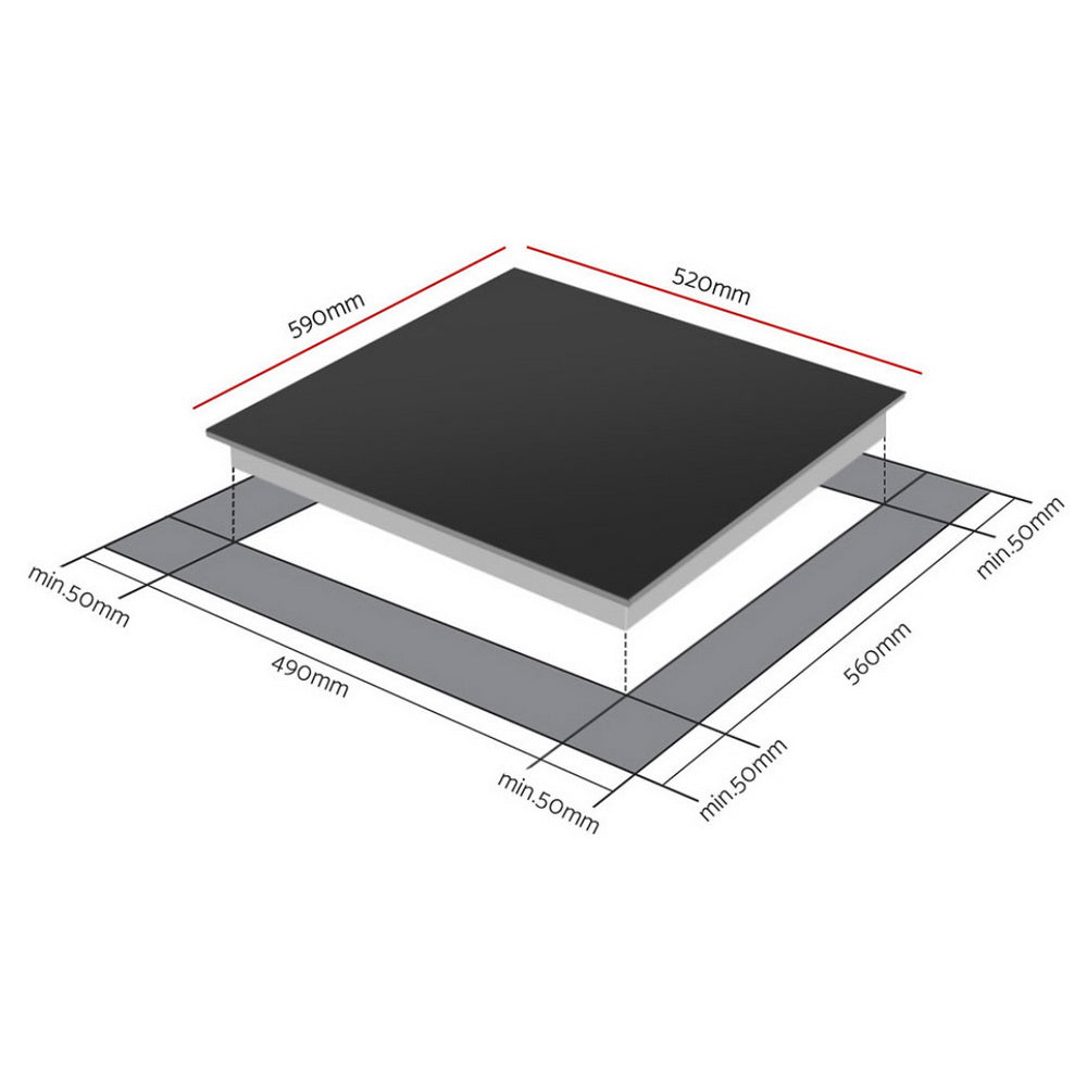 Devanti Induction Cooktop 60cm Electric Cooker Awezingly