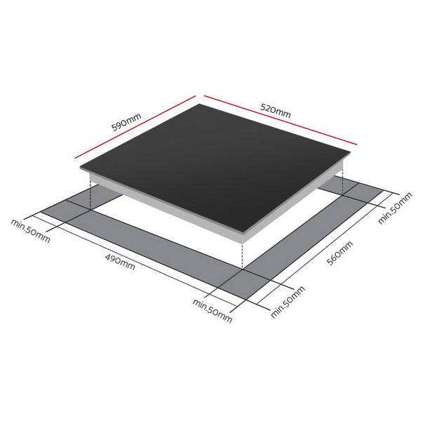 Devanti Induction Cooktop 60cm Electric Cooker Awezingly