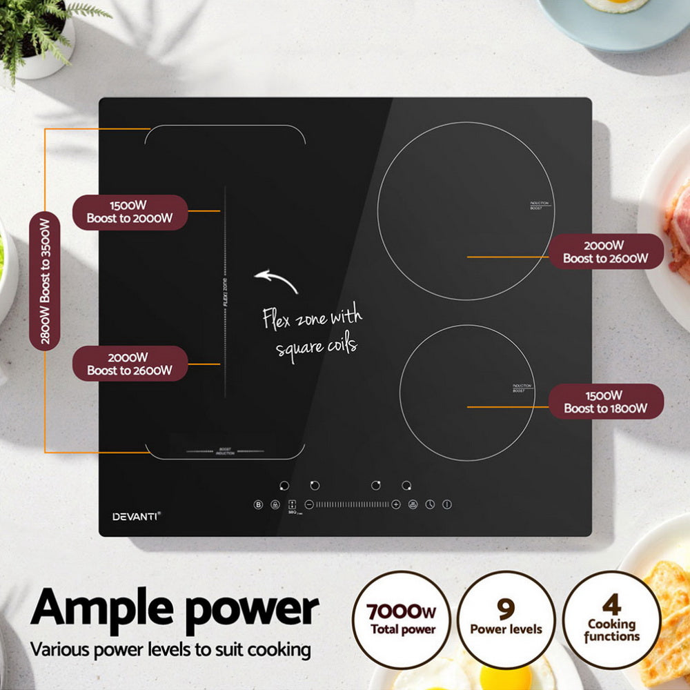 Devanti Induction Cooktop 60cm Electric Cooker Awezingly