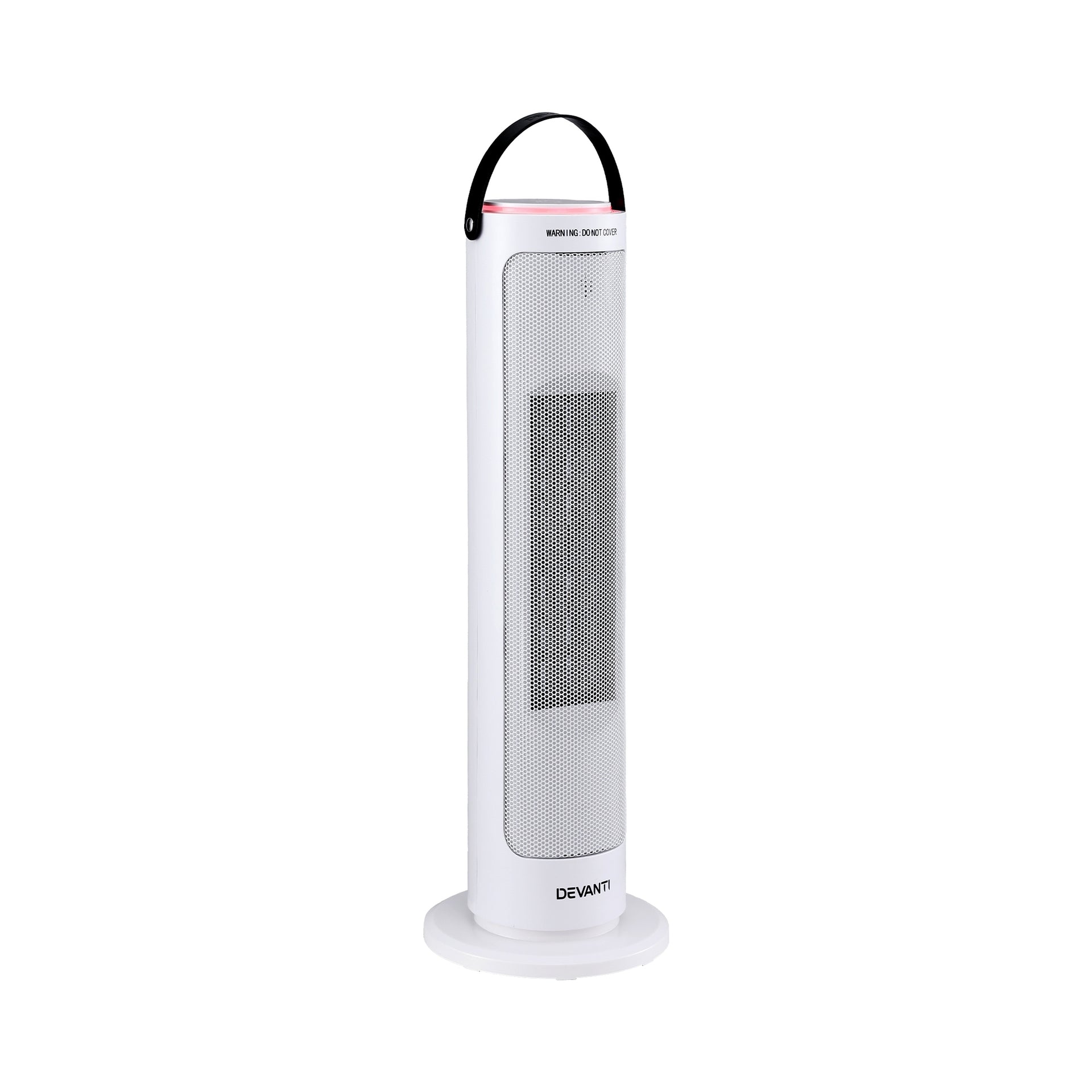 Devanti 2000W Ceramic Tower Heater Space Heaters Oscillating Indoor White Awezingly