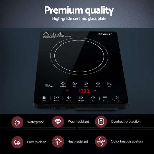 Devanti Electric Ceramic Cooktop 30cm Awezingly