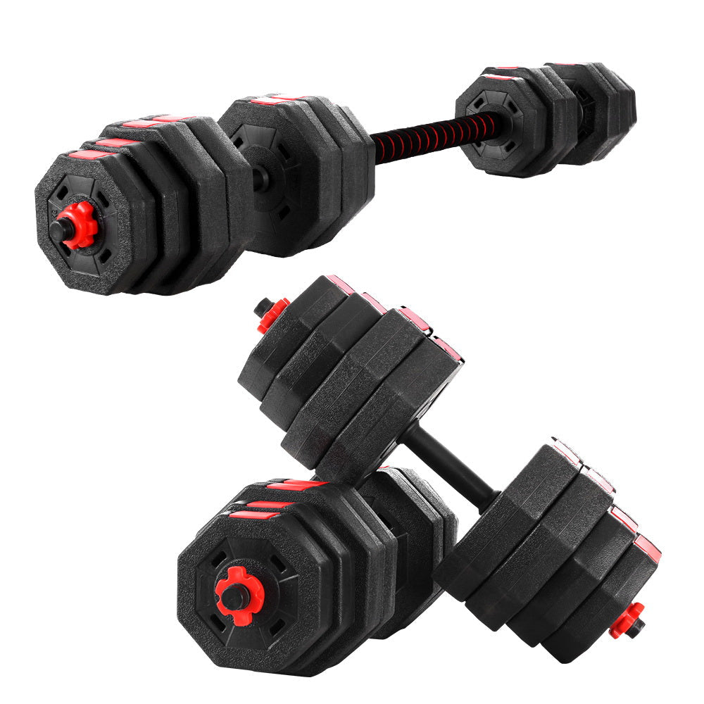 Everfit 40kg Dumbbells Barbell Set Adjustable Dumbbell Weight Lifting Awezingly