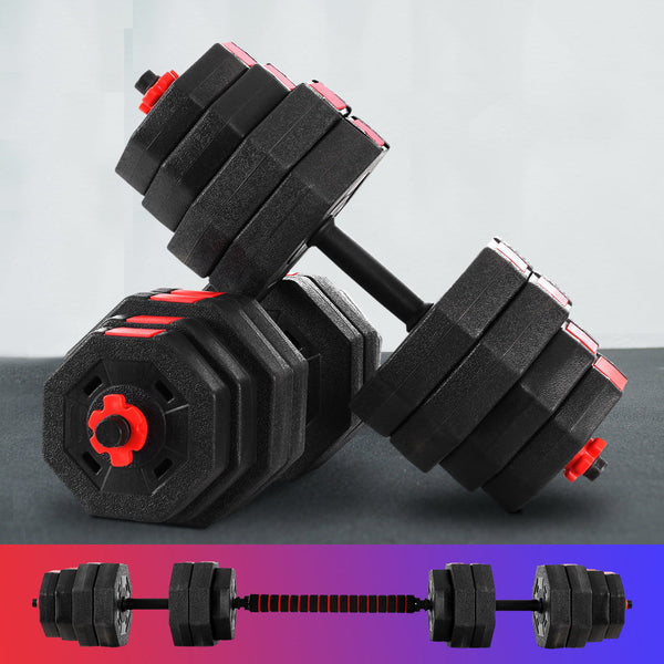 Everfit 40kg Dumbbells Barbell Set Adjustable Dumbbell Weight Lifting Awezingly