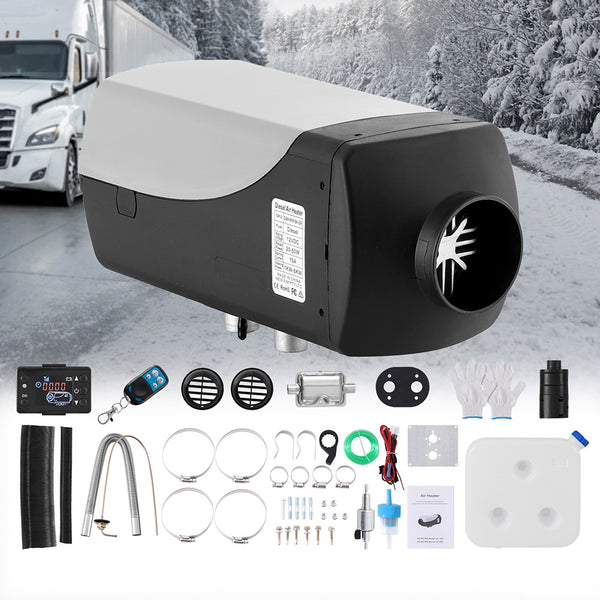 Giantz Diesel Air Heater 12V 5KW LCD Display Remote Control for Car Bus RV Indoor 10L Awezingly