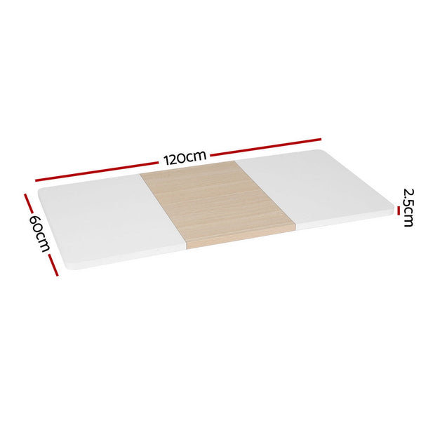 Artiss Standing Desk Top Whtie Pine 120CM Artiss